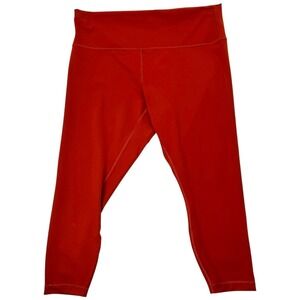 lululemon Wunder Train HR Tight‎ 25 Drawstring Training Leggings 20 Aztec Brick